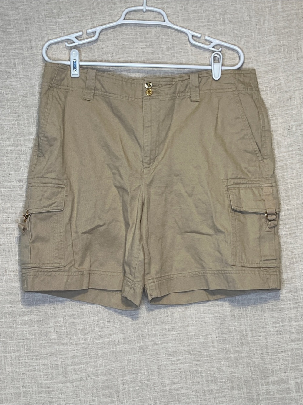 Lauren Ralph Lauren Khaki Cargo Shorts - Utility Pockets